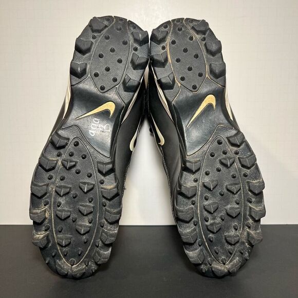 Mens Vintage NIKE Land Shark Phylon Black Leather Football Cleats / Size 11 - Picture 7 of 9